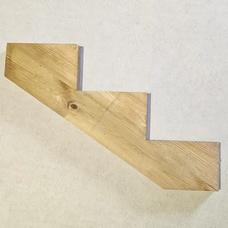 Pine Stair Stringer 3 Tread image