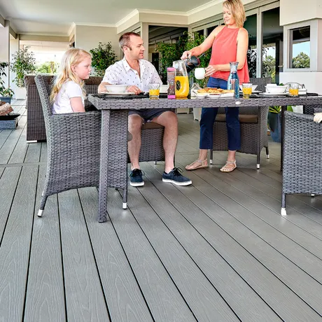 Ultrashield Naturale Composite Decking Board - Light Grey - 3.6m image