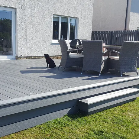 Ultrashield Naturale Composite Decking Board - Light Grey - 3.6m image