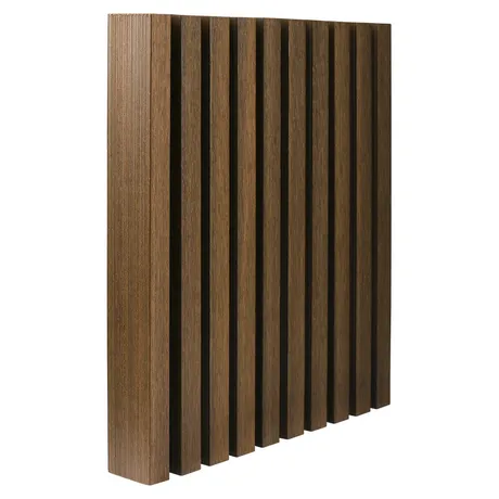 Ultrashield Slatted Composite Cladding F-Trim - Teak - 3.6m image