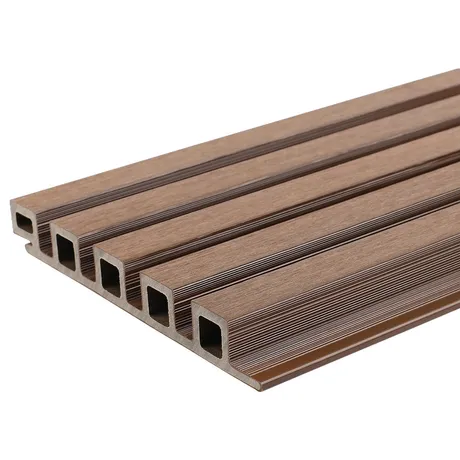 Ultrashield Slatted Composite Cladding Board - Teak - 3.6m image