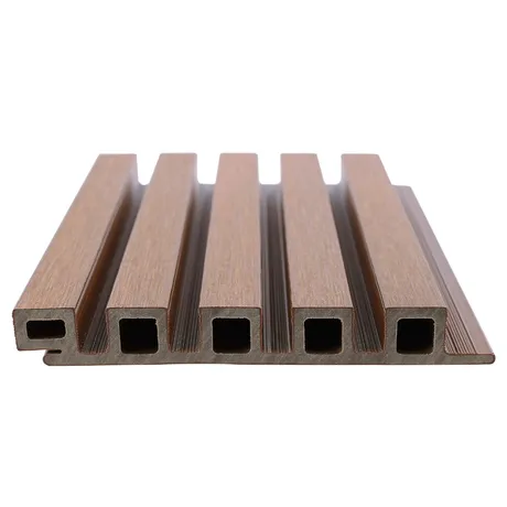 Ultrashield Slatted Composite Cladding Board - Teak - 3.6m image