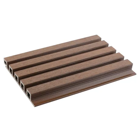 Ultrashield Slatted Composite Cladding Board - Teak - 3.6m image