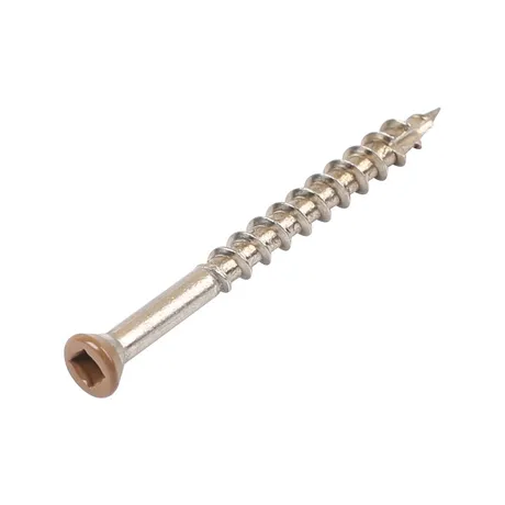 Ultrashield Essentials Warm Chestnut Coloured Screws (Pack of 100) image