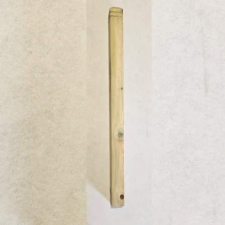 Pine Square Newel (2 Band) 1250mm x 83mm x 83mm image